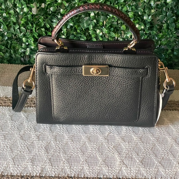 Coach Retail Mini Satchel Crossbody Croc Embossed - Picture 1 of 7